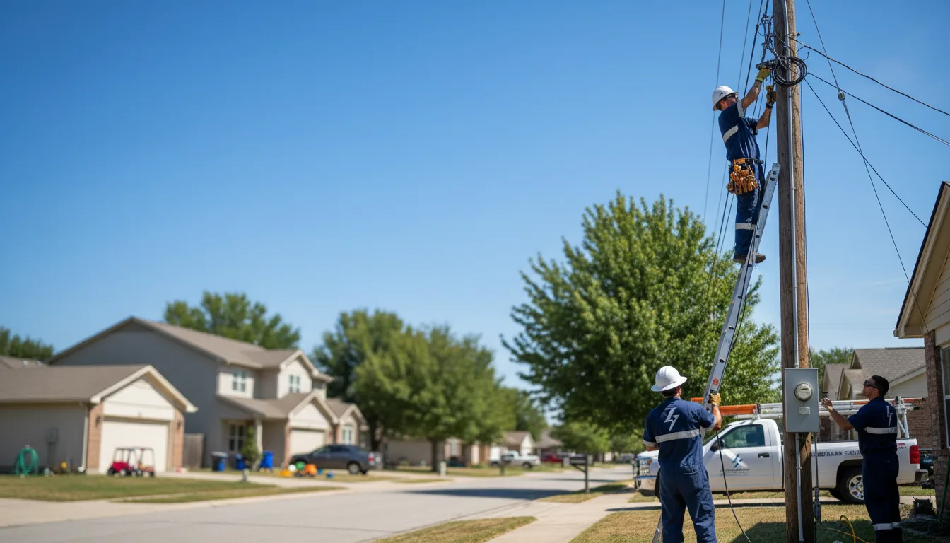 Residential electrician providing installation services in Westside, IA